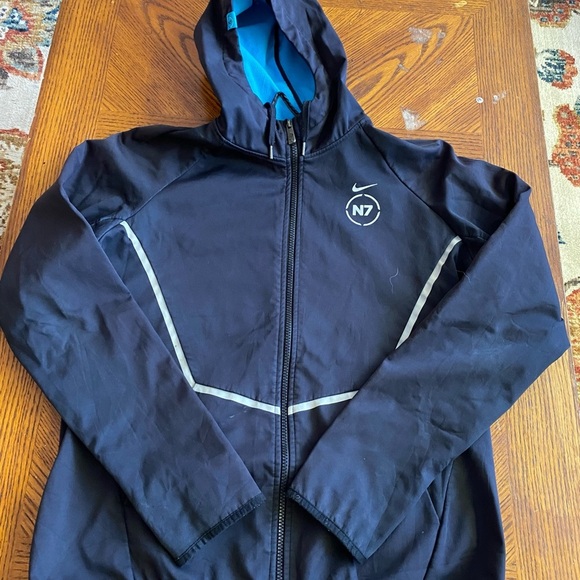 Nike Blue Hooded Jacket - Picture 2 of 8